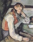 Paul Cezanne The Boy in a Red Waistcoat (mk35) oil painting picture wholesale